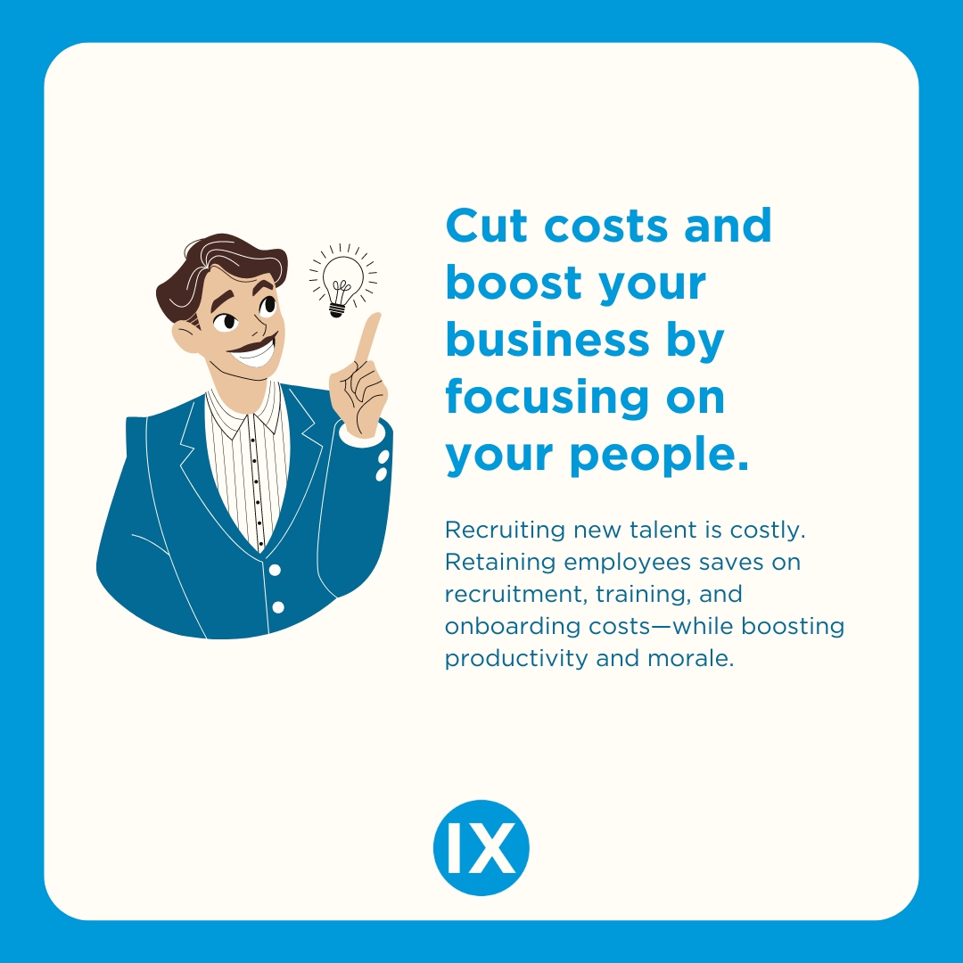 ixshealth's tweet image. Recruiting new talent is costly. Retaining employees saves on recruitment, training, and onboarding costs—while boosting productivity and morale.

Read more here: ixs.bz/5-Ways-Employe… 

#IXSolutions #employeeretention #healthinsurance