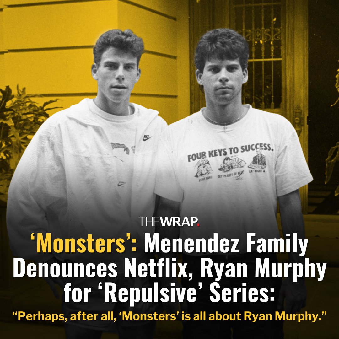 The extended family of Erik and Lyle Menendez released a statement on  Thursday pledging their love and support for the incarcerated brothers and  condemning Ryan Murphy's Netflix series #Monsters as a "grotesque