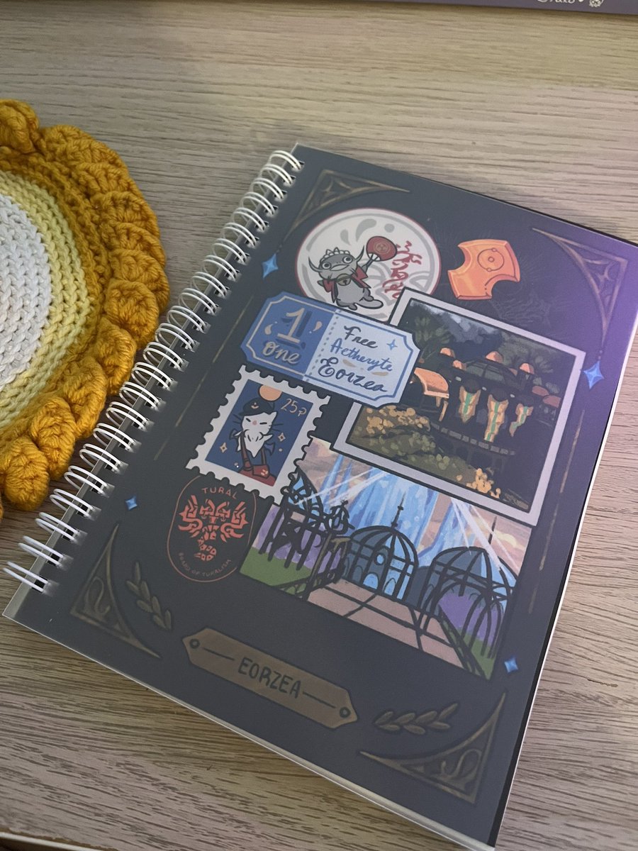 emibirdee's tweet photo. My FFXIV sticker books are in!! I’ll have these at @GATEwayFATE along with other goodies you can use with them like tiny spot filling stickers and tags to write on for pages with graded sticker WoLs! 🥺🙌✨ (sample page building with stickies from @rowdydirtybun ) https://t.co/MA2OJUTdFK