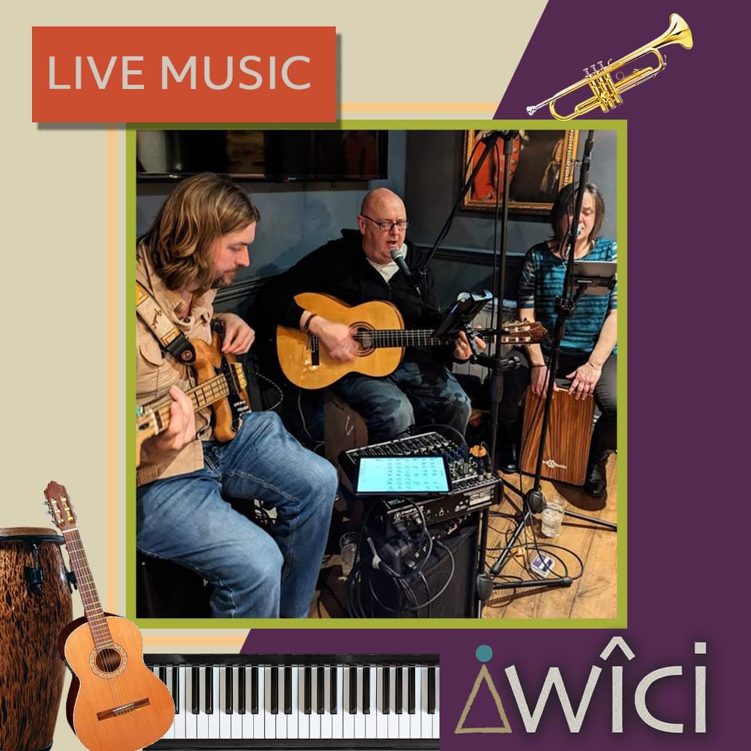 Wiciband's tweet photo. Got plans for tonight?
Why not treat yourself to a fabulous meal at The Square and enjoy some Latin vibes with Wîci! 
8pm til 10pm, Thurs 26th Sept
Come hungry, leave Wîcified 
 😎
#wici, #wicified, #livemusic, #jerseylivemusic, #latinjazz, #salsa, #fusion https://t.co/UPGbuhDSnN