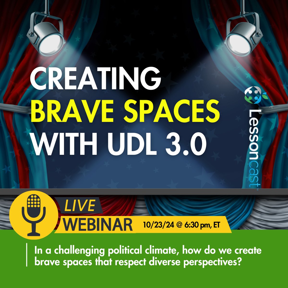 In a challenging political climate, how do we create brave spaces that respect diverse perspectives?

Join this interactive webinar that will equip educators with a clear framework for designing inclusive spaces.

Click the link to register. 
us02web.zoom.us/meeting/regist…
#BraveSpaces