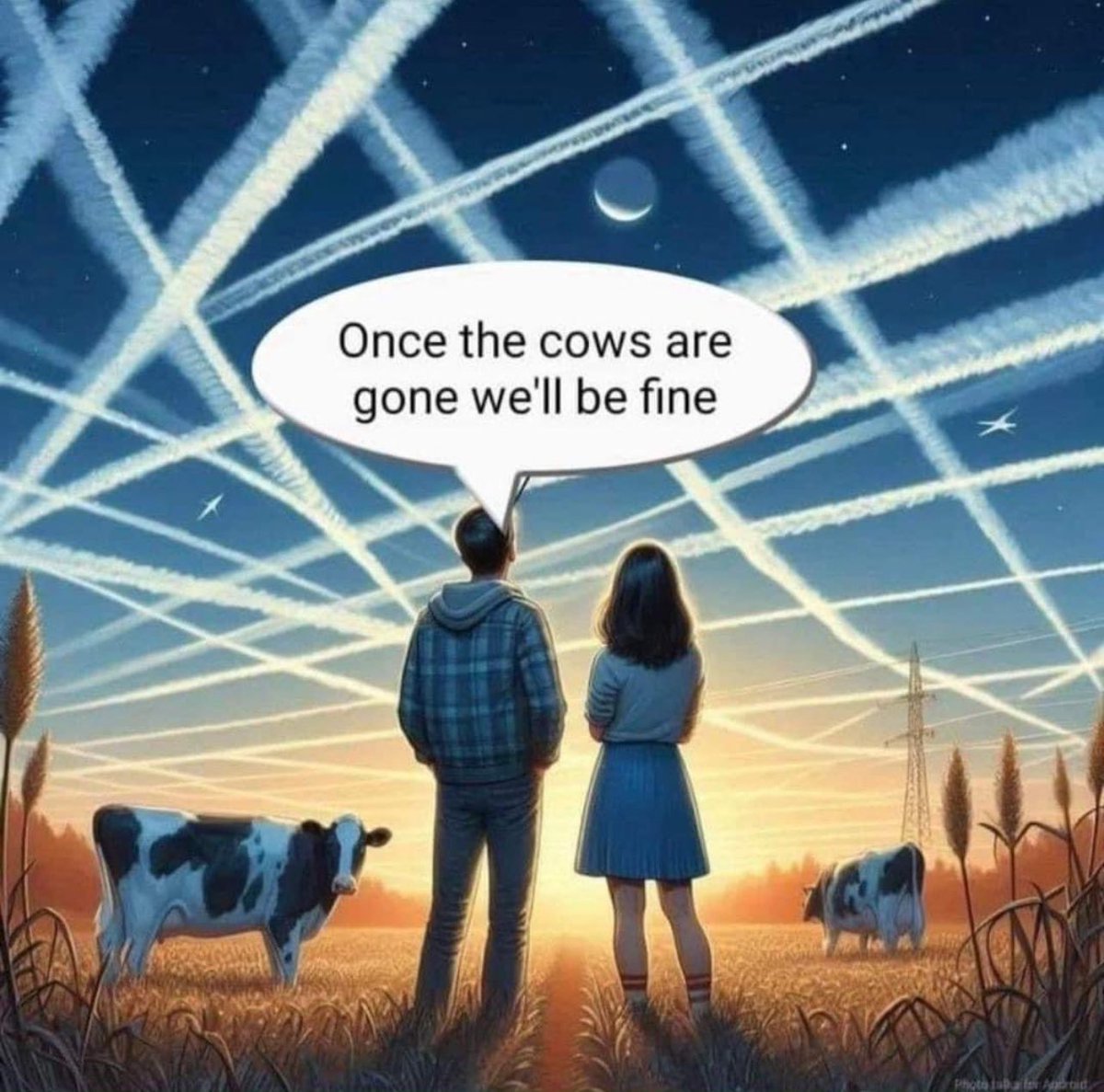 I can’t believe the cows haven’t wiped us out yet….