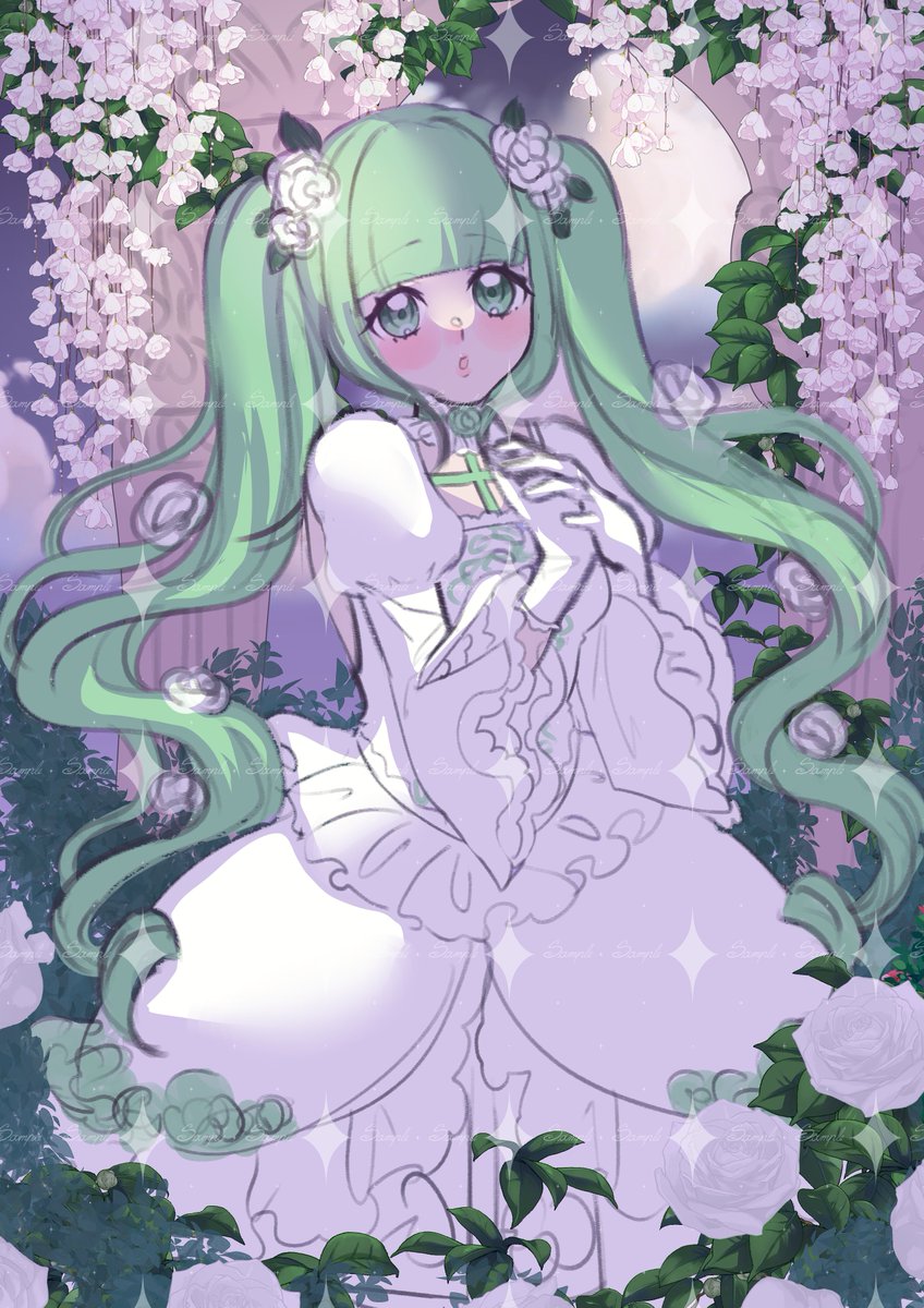 rosa bianca miku sketch