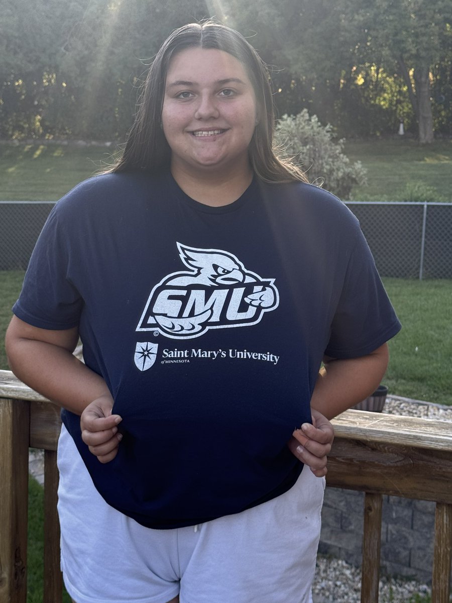 I’m so excited to announce that I am continuing my academic and athletic career at Saint Mary’s University. I can’t wait for the next 4 years #rollcards <a href="/smumn/">Saint Mary's University of Minnesota</a> <a href="/SMUMNFastpitch/">SMUMN Fastpitch</a>