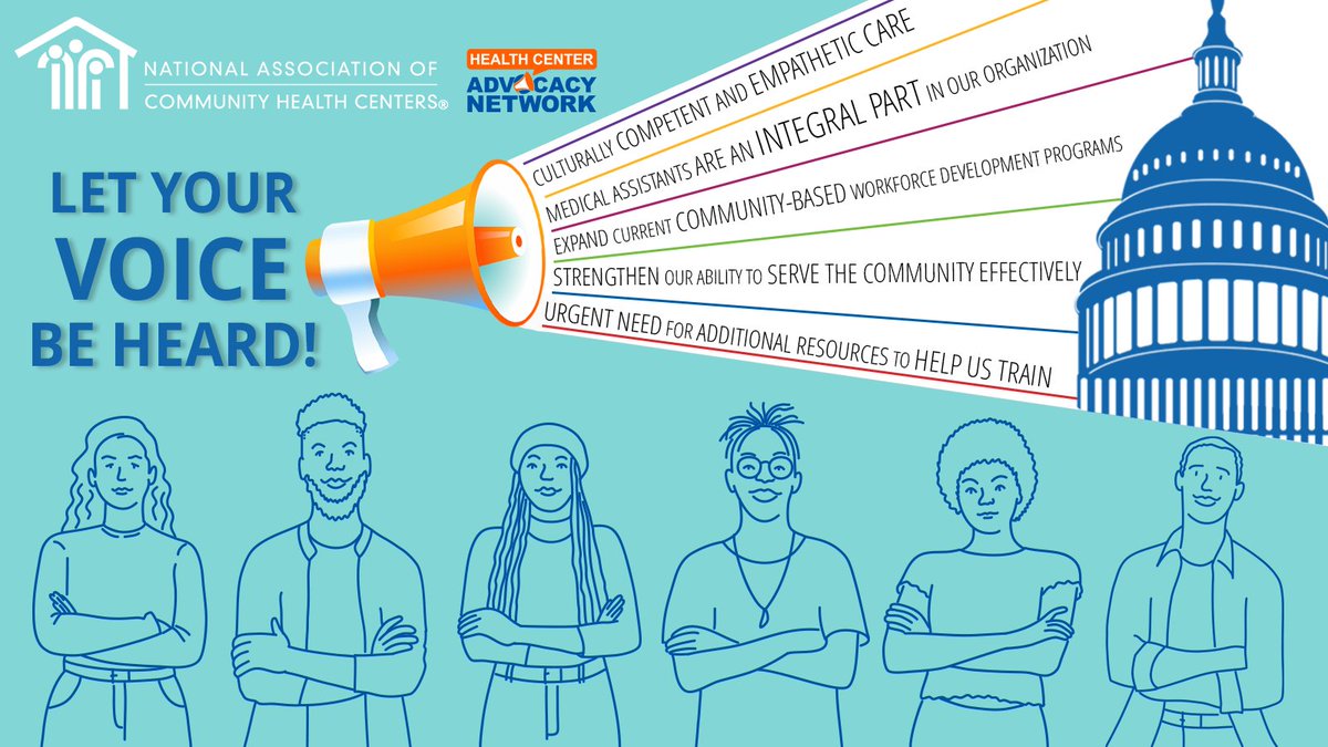 Send a letter &amp; call your members of Congress to request their support for investment in the #ValueCHCs workforce! With expanded funding for community-based training, we can recruit the jobs we need to serve 32.5M patients.
📢: bit.ly/WorkforceInnov…
📨: bit.ly/WorkforceInnov…
