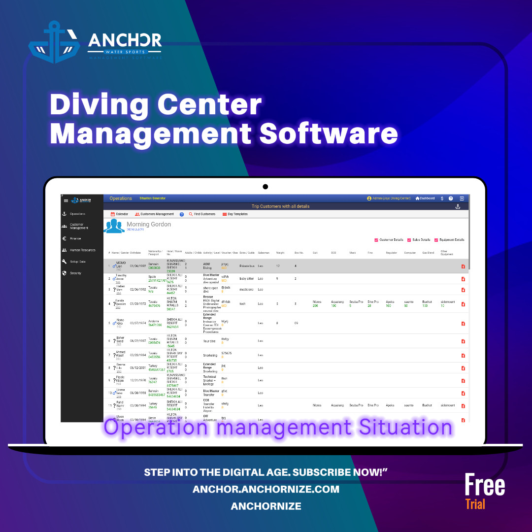 Is your dive center struggling to manage schedules and bookings? Anchor BMS Lite simplifies everything! 🎯 Save time and go digital today!
#DiveCenterManagement #DigitalTransformation #AnchorBMS