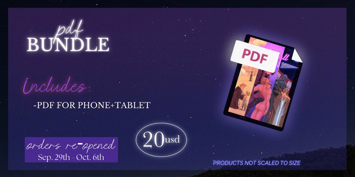 NightfallZine's tweet photo. ✨NIGHTFALL ZINE DIGITAL BUNDLES LAST MINUTE SALE! Due to the amount of requests, we will re-open sales for the digital book starting this Sunday. The digital bundle will be available for purchase for 1 WEEK at https://t.co/02Zz9fgvvZ https://t.co/2NO92VDYzK