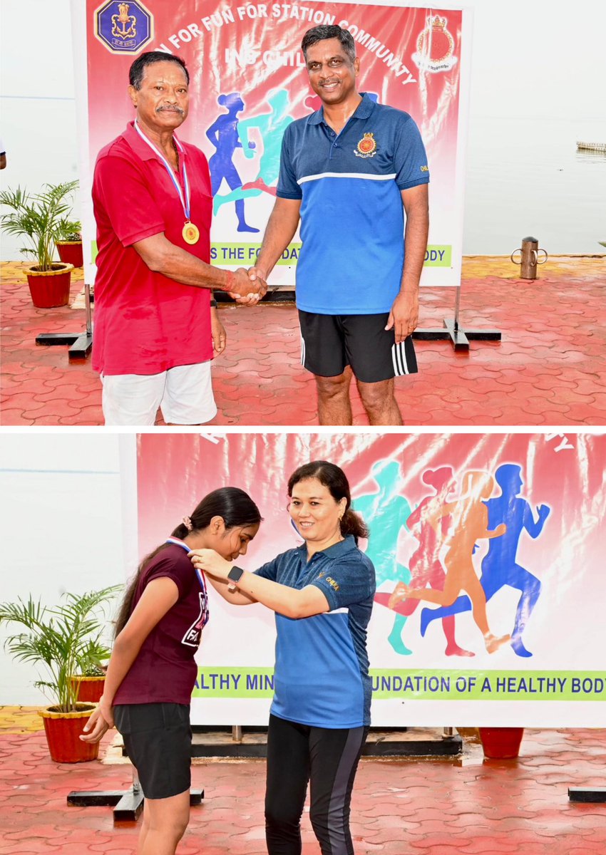 IN_Chilka's tweet image. Every Step Counts, Every Mile Inspires!&quot; 🏃‍♂️
As part of the #90DayFitness Programme, #INSChilka organised #RunForFun showcasing  collective passion for #fitness. It was fun running together, and everybody enjoyed the experience, reinforcing commitment to healthy lifestyle.