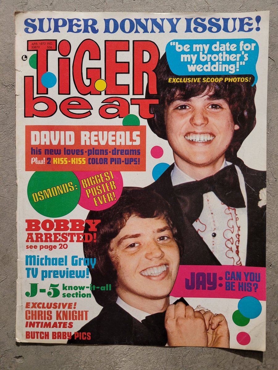 Less than 10 tickets left! Don’t forget to bring your Tiger Beat magazines to the VIP Tiger Beat Magazine Pre-Show VIP Celebration on March 21st! Ann Moses and I will be sharing all of our stories together! 😄 Snag tickets while they’re available! donny.com