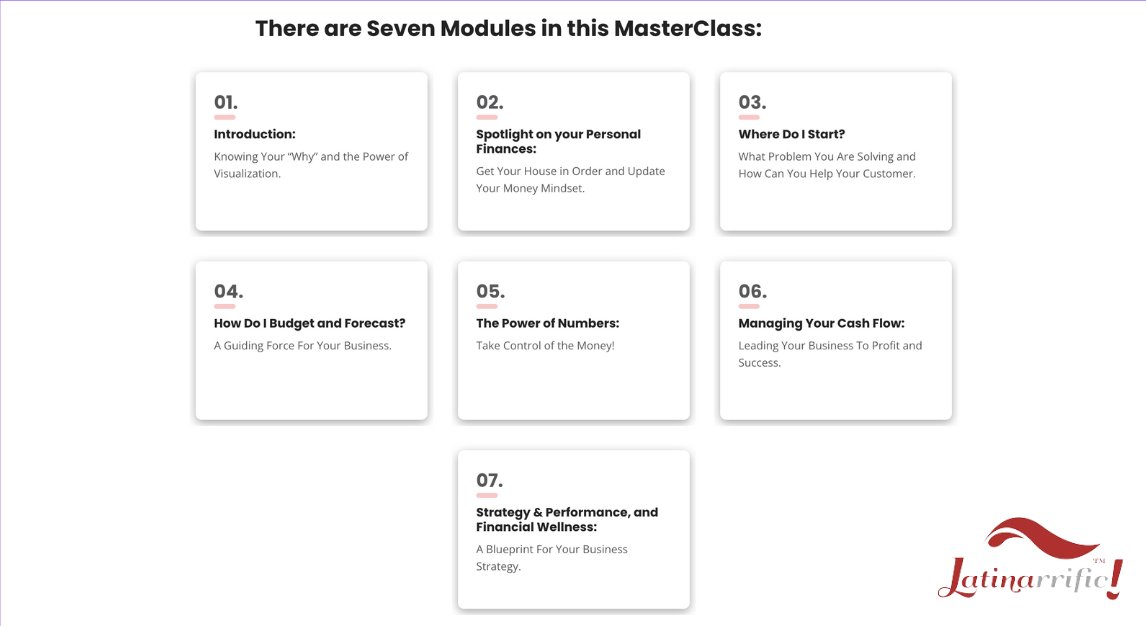 Which module would be most helpful for you? Let us know!

#Latinarrific #Masterclass #Modules #Financialtips #Explorepage