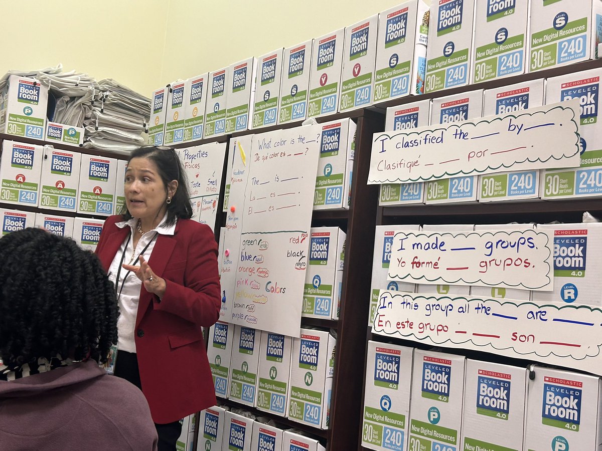 PrincipalAtLast's tweet photo. When the Multilingual Team takes over PLC magic happens when we are preparing to meet the needs of our EB students. Thank you Mrs. Monge and Mrs. Guerrero for being intentionally prepared!! We learned so much! Implementation starts NOW! @TheVarnett #MovingInTheRightDirection https://t.co/vkg55cjC9n