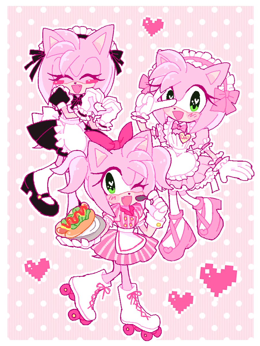 Amy♡plage 2020 ♡ハンソデFur プルオーバー Summer Amy (by @akanexx_21) : r/SonicTheHedgehog