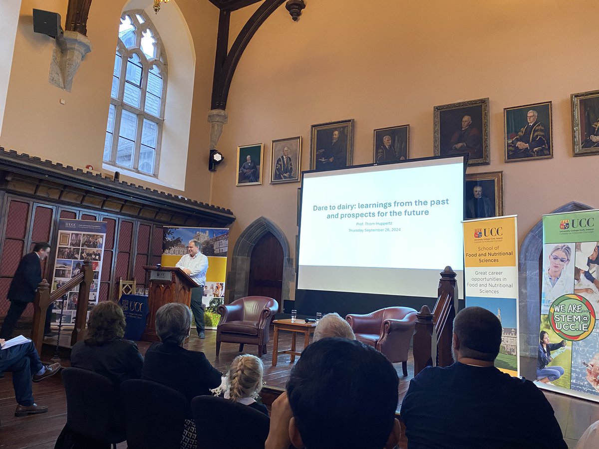 Conor Mulvihill 🐄 (@conormulv) on Twitter photo Thom Huppertz the newly appointed Professor of Dairy Science & Innovation making his first lecture as part of the <a href="/UCC/">UCC Ireland</a> team.
Delighted to be here to represent <a href="/DairyIndustryIE/">Dairy Industry Ireland</a> and looking forward to collaboration.
Big thanks to <a href="/SeamusOM/">Seamus O'Mahony</a>, <a href="/akellyucc/">Alan Kelly</a> & <a href="/SabaLoftus/">Sabá Loftus</a> for organising Thom Huppertz the newly appointed Professor of Dairy Science & Innovation making his first lecture as part of the <a href="/UCC/">UCC Ireland</a> team.
Delighted to be here to represent <a href="/DairyIndustryIE/">Dairy Industry Ireland</a> and looking forward to collaboration.
Big thanks to <a href="/SeamusOM/">Seamus O'Mahony</a>, <a href="/akellyucc/">Alan Kelly</a> & <a href="/SabaLoftus/">Sabá Loftus</a> for organising