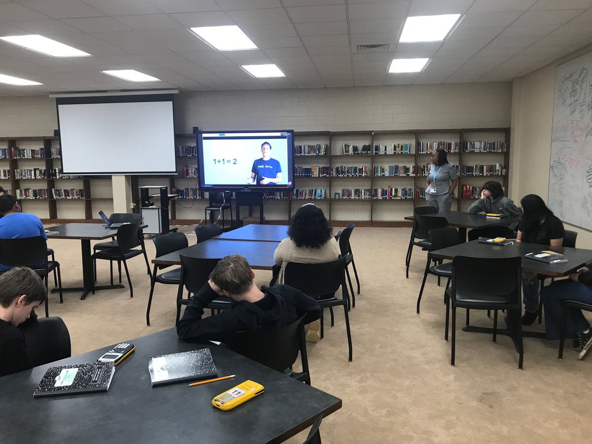 RiceTeacher's tweet photo. Ms. Lee-Lyttle and I led an algebra class activity in VXR Labs' "Algebra: The Scales of Al-Khwarizmi" today!  Students learned about solving equations by virtually weighing such items as cows, cabbages, bears, and yachts!  VR learning is fun!
@hickory_high
@hickoryschools https://t.co/qKbt8PLV9C