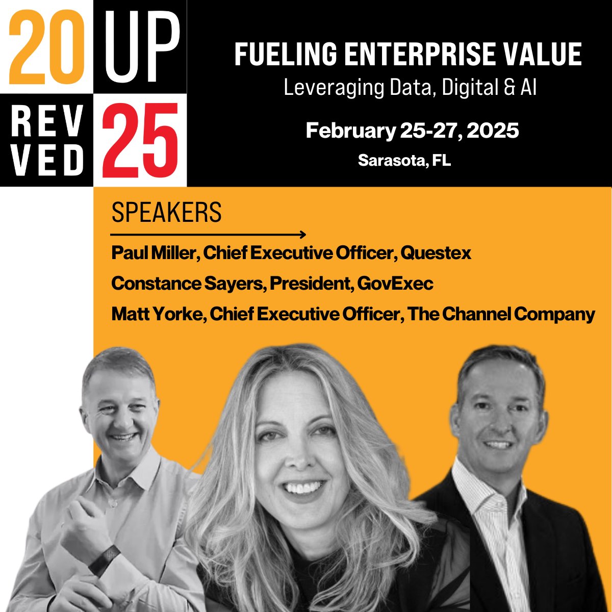h2klabs's tweet photo. RevvedUP 2025: Where serious CEOs and C-suite leaders converge to write the new rules of enterprise value creation. Feb 25-27 in Sarasota FL.

Spots are limited – secure your invitation now!

#datadrivenrevenuegrowth #enterprisevalue #media #evens #data #AI https://t.co/2fpSrBcbWa