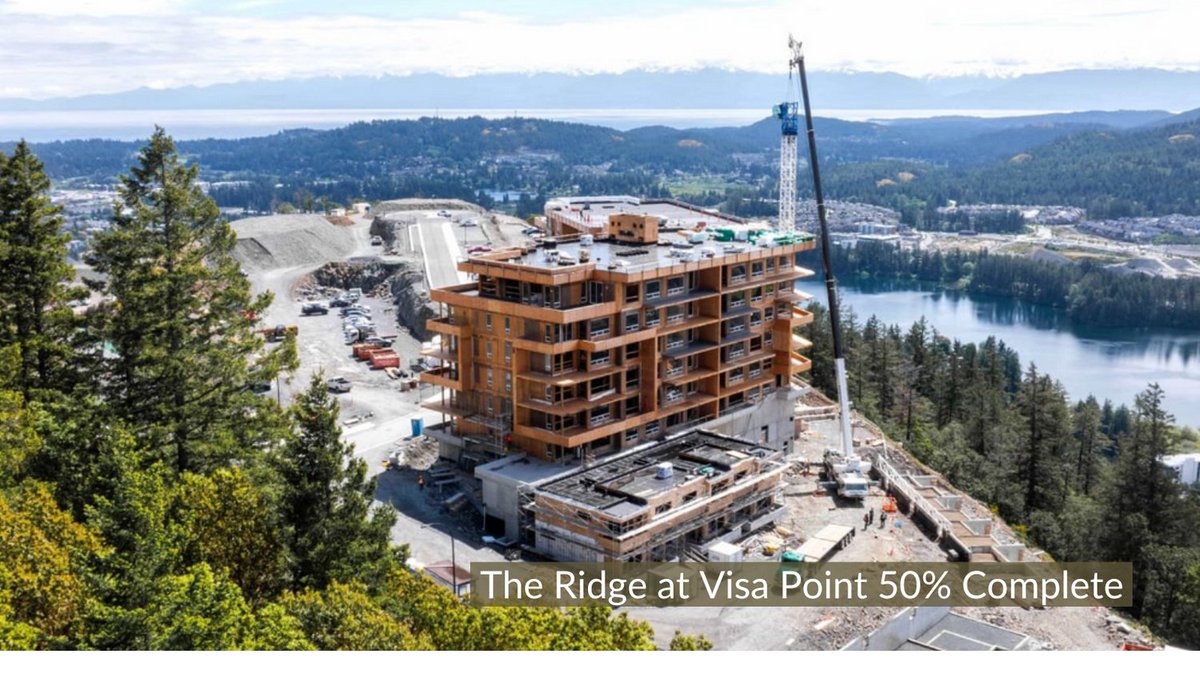 YellowSheetData's tweet image. New in Langford – 1810 Selenite Pl, The Ridge at Vista Point. 93 apartments, 3 townhouses, and 171 parking stalls is 50% complete,  with completion April/25. YellowSheet.ca
#LangfordConstruction #yyj #VancouverIslanddevelopment @SeacliffProperties @VerityConstruction