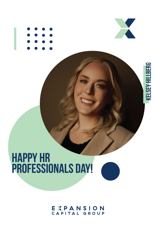 Happy #HRProfessionalsDay to ECG's favorite HR girly, our Human Resources Director, Kelsey Hillberg. She keeps our team thriving with her dedication, support, and expertise. Thank you for all you do to make Expansion Capital Group an amazing place to work! 🙌