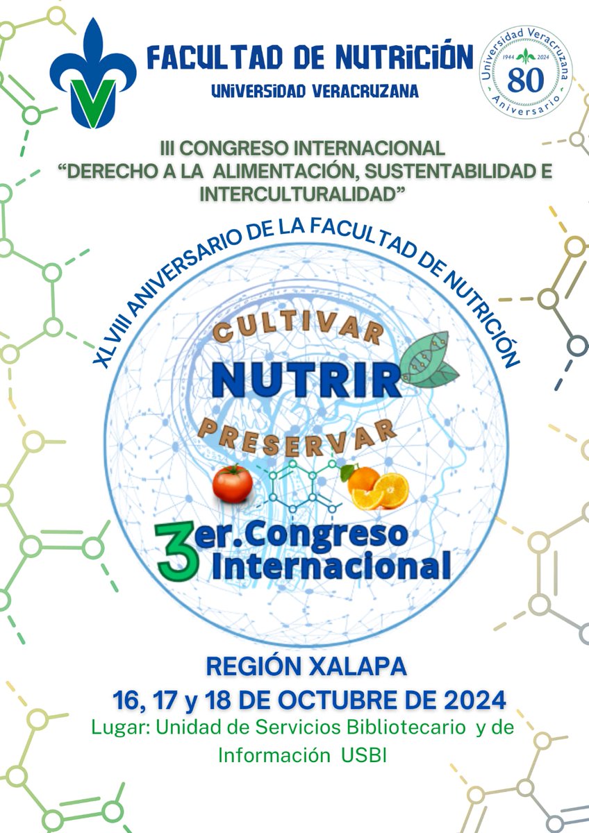 nutrixaluv's tweet photo. Tenemos evento en puerta y están invitados,  al III CONGRESO INTERNACIONAL "DERECHO A LA ALIMENTACION, SUSTENTABILIDAD E INTERCULARIDAD".

 *Costos* :

Profesionales  de la salud $1000

Egresado de la facultad de Nutrición 
Xalapa $800

Estudiantes $500

Talleres  $250 https://t.co/ncvoyXuZFz