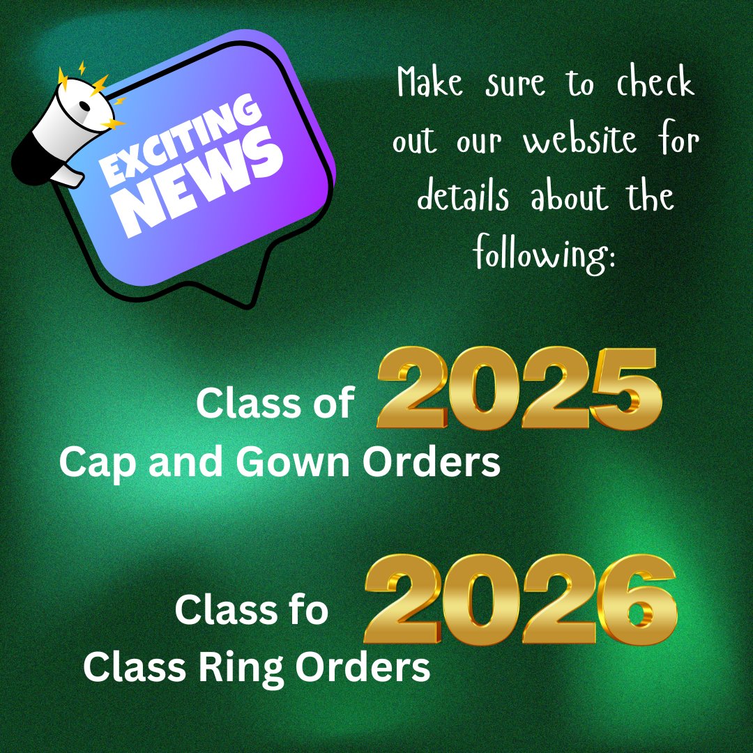 Class of 2025 and 2026.  Please use the link to see some important information!