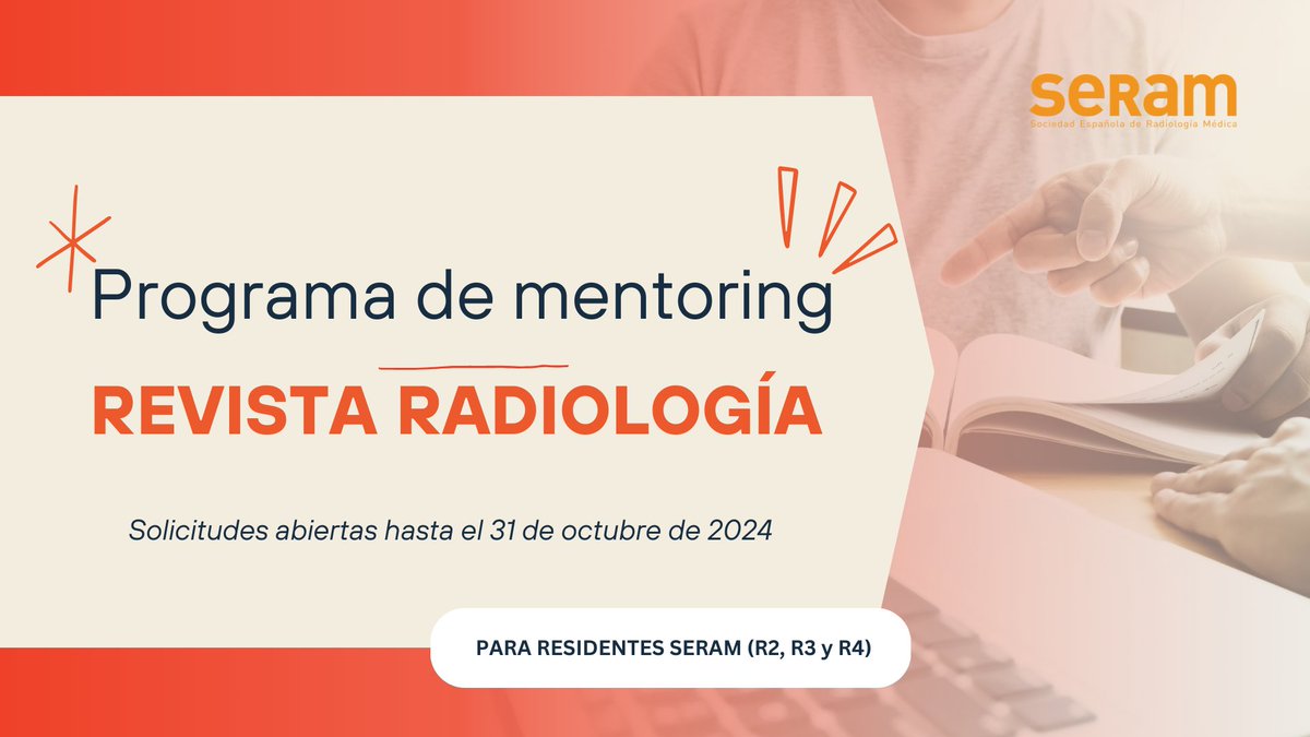 Si tienes una idea y quiere transformarla en artículo, no dejes pasar esta oportunidad. Toda la información en este enlace
seram.es/becas/programa…