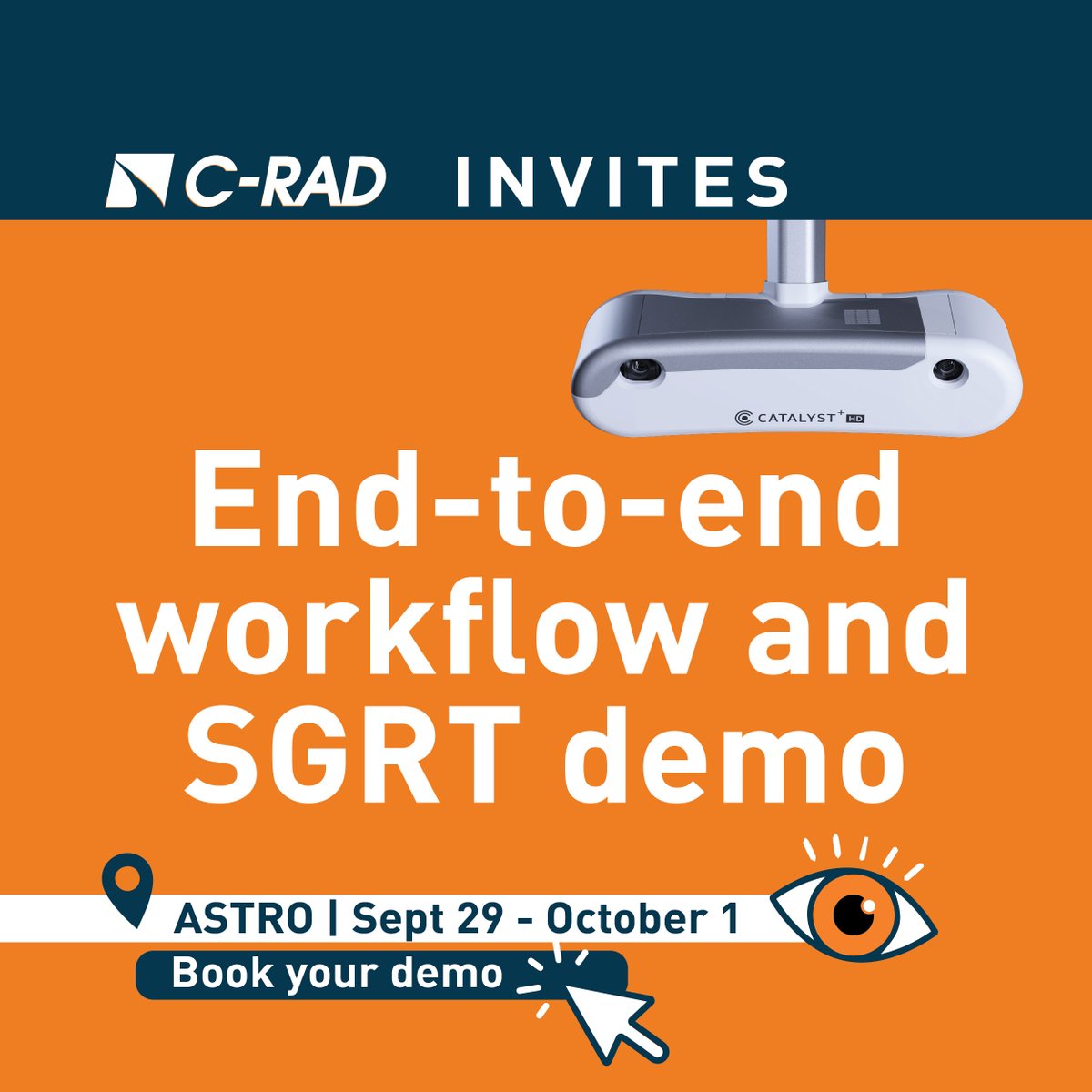 Book your demo | Whether you use a C-arm Linac or a Ring Gantry, #ASTRO24 will be the perfect chance to experience the full end-to-end SGRT and workflow automation demo, book here: 
lnkd.in/d72F3B8d

 #SGRT #RadiationTherapy #followtheorange #DIBH #ASTRO #futureproof