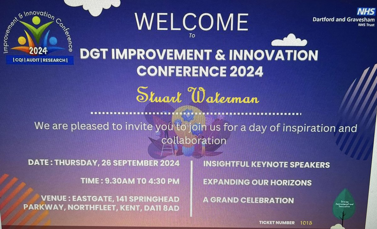 DGTPhysio's tweet photo. Great day @DarentValleyHsp Improvement &amp; Innovation Conference - great clinical quality being showcased 👏 Mouth Care, Complications with Excess Weight and Early Discharge Planning @DGTAHPs @DGTDietitians @OT_DGT https://t.co/89PLWCDjDa