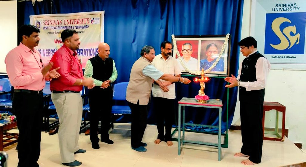 SUIET_Mukka's tweet photo. Chief Guest, renowned Civil Engineering Expert & Retired Principal of Bantwal Government Polytechnic College Dr. Chinnagiri Gowda inaugurated #TechnoWeek2024 program.
Dr. K. Satyanarayana Reddy, Vice Chancellor of #SrinivasUniversity presided over the program.
#TechnoWeek 2/n https://t.co/vBVEHySYyc