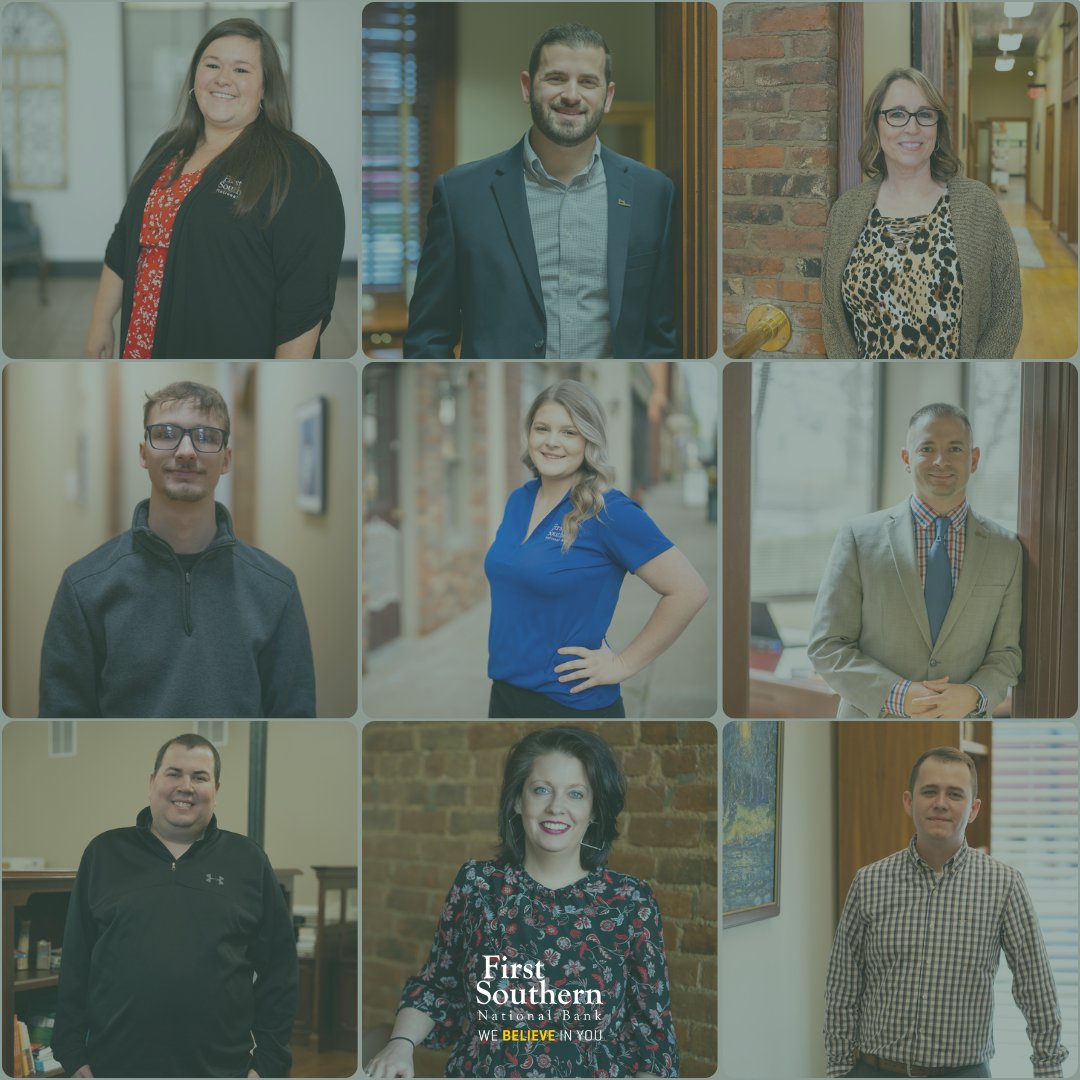 Let our team at First Southern National Bank be your go-to for personalized service! We’re more than just your bank; we’re part of your journey.