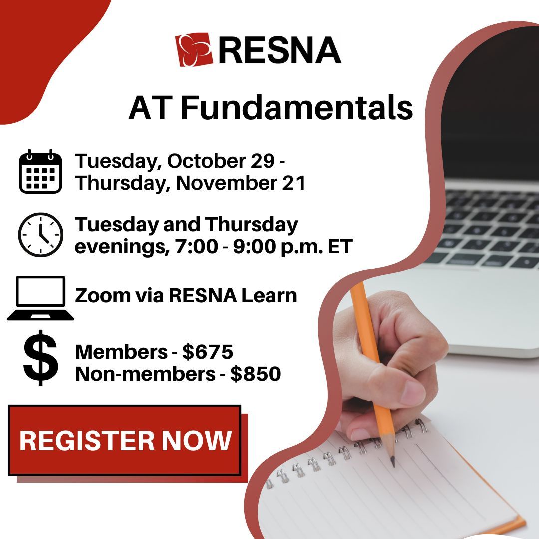 Interested in our AT Fundamentals course? Secure your spot today for our October/November course! Led by a certified ATP, this training seminar will provide a comprehensive review of AT concepts and industry best practices. Register today: buff.ly/3zJj0O2