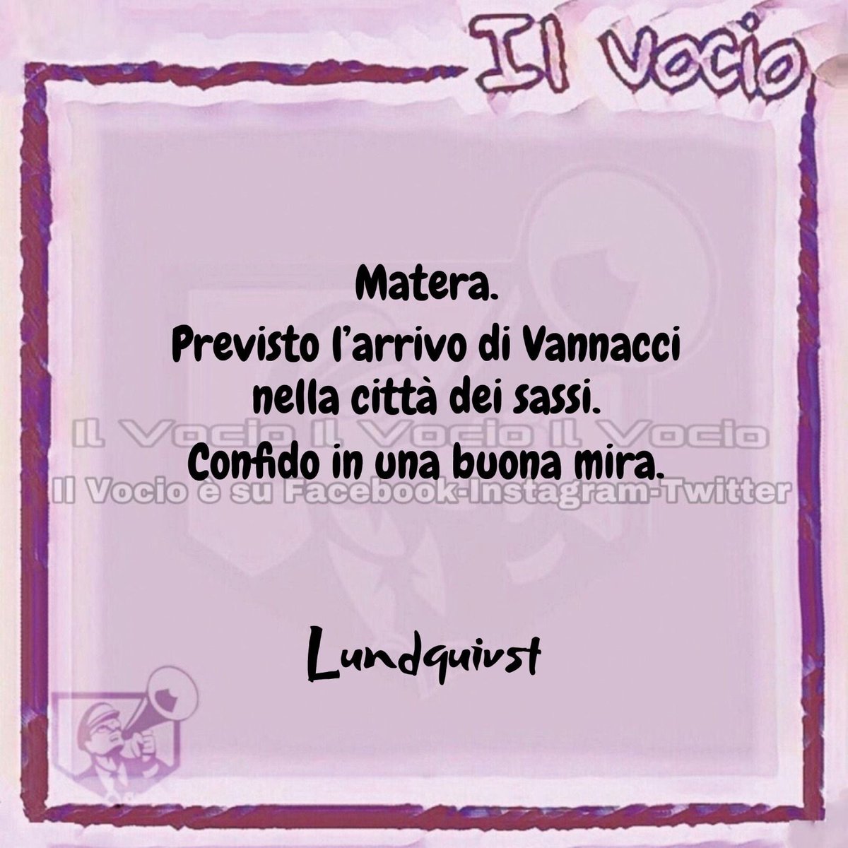 Antonio Sacco <a href="/lundquivst/">Antonio Sacco</a>  #26settembre #ilvocio #vannacci #matera #città #sassi #mira #satira #ironia #calembours