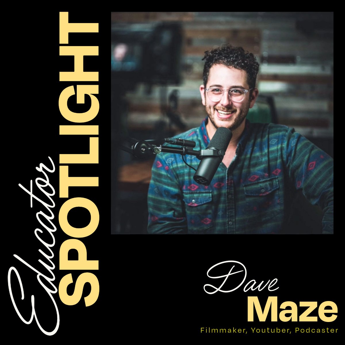 mzedpro's tweet photo. MZed Educator Spotlight: Dave Maze⁠

A full-time YouTube creator in the camera and filmmaking niche. His videos all showcase charisma and comedy while educating the audience.⁠

MZed Courses:⁠
✅️ - Speed Editing in Final Cut Pro⁠

Sign up today at https://t.co/R06Bm7JhVE  https://t.co/dGGThSfv6k