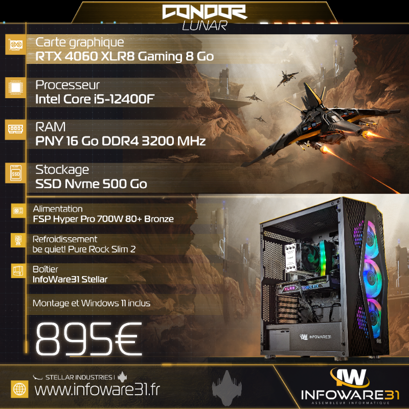 InfoWare31's tweet photo. De nombreuses configurations disponibles !

Choisissez votre CPU, GPU et RAM parmi plusieurs bases. Tout est adapté à votre budget et à votre utilisation :)

100 euros de réduction sur TOUS les ordinateurs (déjà appliqué sur les illustrations) avec le code "8 ans" https://t.co/zByUVFqJse