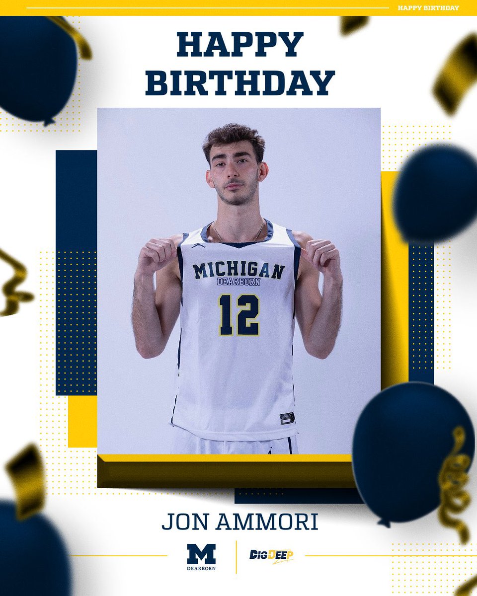 UMDearbornbball's tweet photo. We want to wish our guy Jon Ammori a Happy Birthday💪 https://t.co/cEWkNKRMg8
