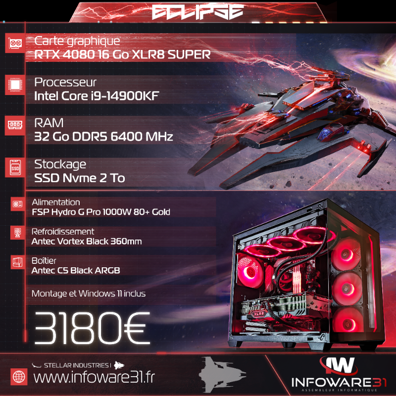 InfoWare31's tweet photo. De nombreuses configurations disponibles !

Choisissez votre CPU, GPU et RAM parmi plusieurs bases. Tout est adapté à votre budget et à votre utilisation :)

100 euros de réduction sur TOUS les ordinateurs (déjà appliqué sur les illustrations) avec le code "8 ans" https://t.co/zByUVFqJse