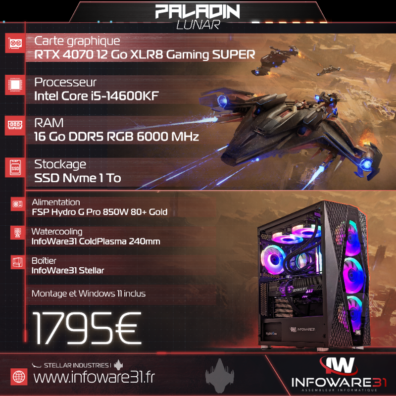 InfoWare31's tweet photo. De nombreuses configurations disponibles !

Choisissez votre CPU, GPU et RAM parmi plusieurs bases. Tout est adapté à votre budget et à votre utilisation :)

100 euros de réduction sur TOUS les ordinateurs (déjà appliqué sur les illustrations) avec le code "8 ans" https://t.co/zByUVFqJse