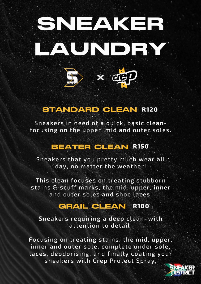 ameeeuddin's tweet image. You guys should come check out our sneaker laundry at Sneaker District in Melrose Arch :)