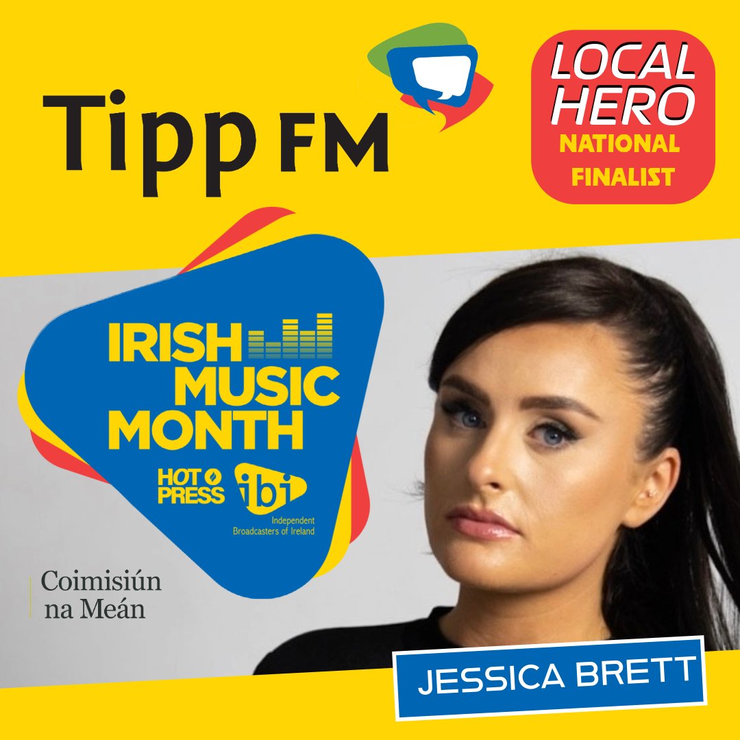 TippFM's tweet photo. Congrats to Jessica Brett who has made the shortlist in the search for Ireland's New Local Hero. The Clonmel singer will play a special showcase at the Academy in Dublin on Oct 15th. Irish Music Month is an initiative of @hotpress, @IBIreland  and funded by @CNaM_ie https://t.co/xPCRQJWeiX