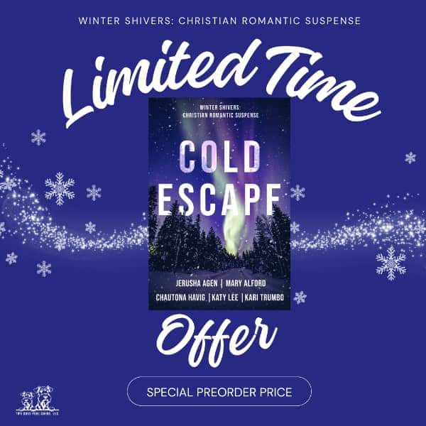 CreaJeanne's tweet photo. Last day to preorder this book at an amazing price! Five romantic suspense in one collection! Check out the sale! It ends on release day tomorrow! @SDGwords
https://t.co/Osg9mWfK0J
#ColdEscape @maryalford13 @ChautonaHavig @KatyLeeBooks #karitrumbo
#christianromanticsuspense https://t.co/6qFJfXqqF6