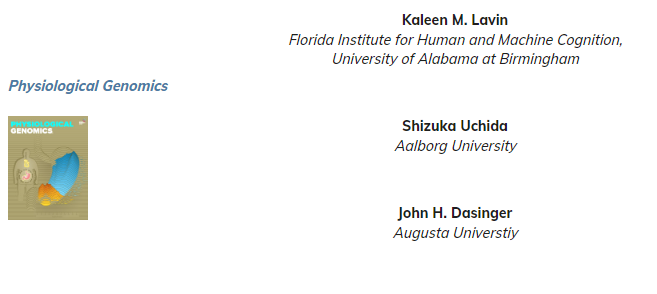 ✨<a href="/PhysiologicalG/">Physiological Genomics</a> would like to congratulate our 2024 Star Reviewers!!

Kaleen Lavin,
@Heart_lncRNA
<a href="/DasingerJh/">John Henry Dasinger</a>