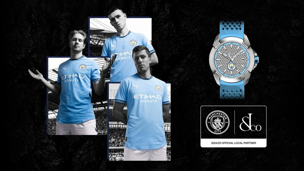 Clik4more's tweet photo. Luxury watchmakers Jacob &amp; Co. partners with Manchester City to become their official watch supplier and launches a trio of limited edition watches..

https://t.co/gdcSwjht8e

#luxurywatches #hautehorology #jacobandco #manchestercity #watchnews #watchlovers #watches #WatchNow https://t.co/ogFHdMZPQU
