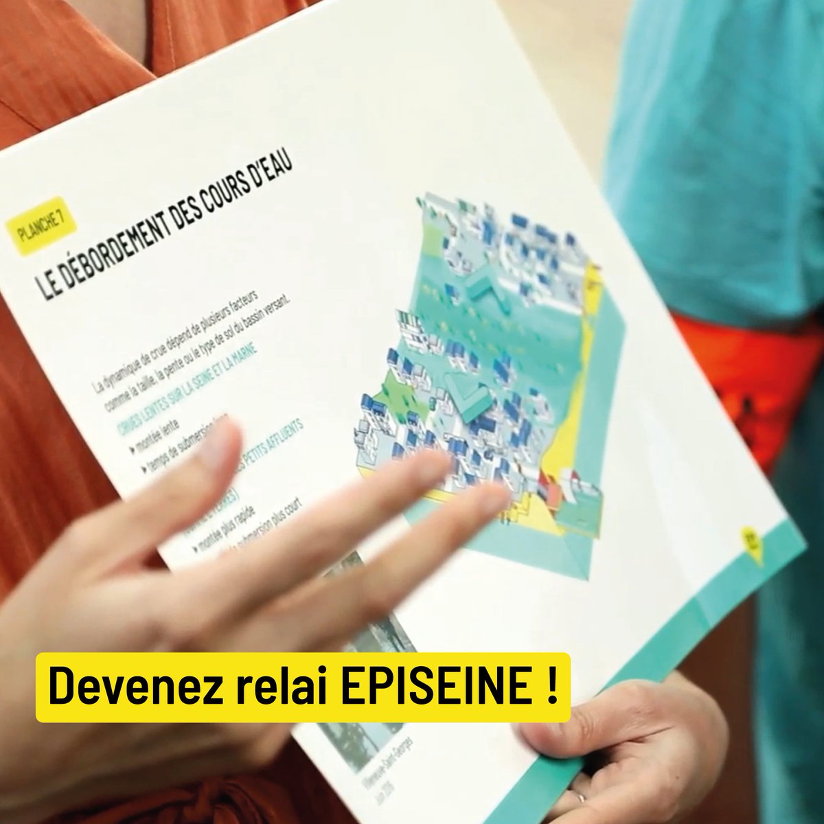 On ne peut pas empêcher une inondation de se produire, mais il est possible d’en atténuer les effets. 
Tous ensemble pour la prévention des risques inondation, rejoignez la communauté des relais EPISEINE !
Pour en savoir plus : episeine.fr/devenir-relais #PreventionInondations