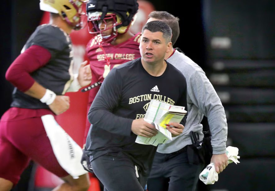 TrevorHass's tweet photo. Jonathan DiBiaso sleeps in his office 5 or 6 nights a week. 

He met Thomas Castellanos daily at 5:30 a.m. this offseason.

He’s 30 years old. Bill O’Brien took a chance on him, and DiBiaso has delivered. 

“He’s a tireless worker.” 

Meet a rising star: https://t.co/V7Bv3R4IEf https://t.co/FQaBcov9DJ