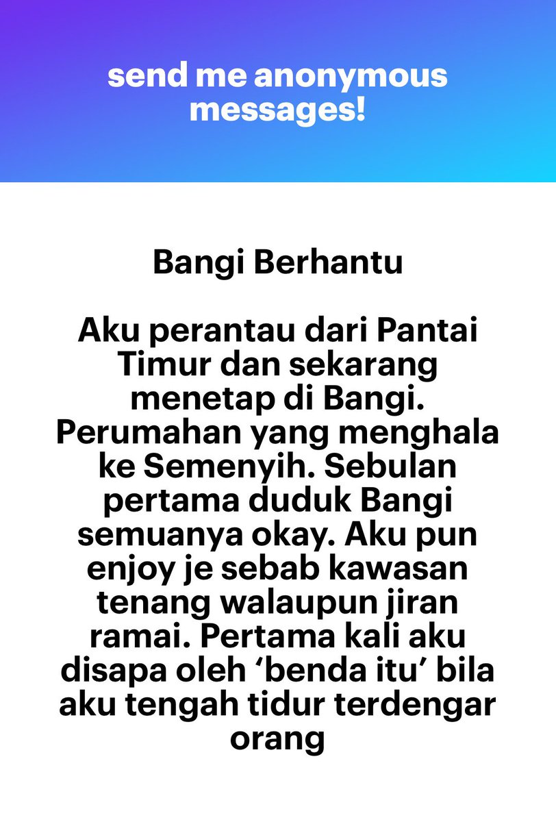 detikseram's tweet photo. Bangi Berhantu https://t.co/GELaBmUZWY