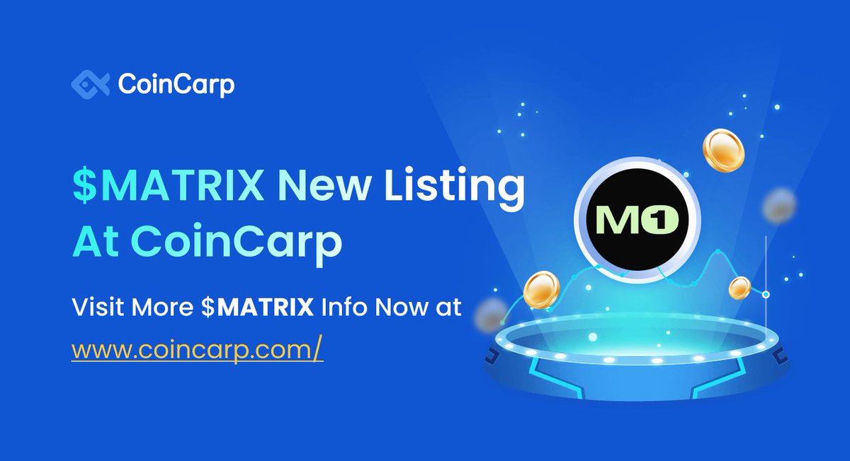 News1Lead's tweet photo. 🐟 @CoinCarpCom has listed $MATRIX @MatrixOneAI!
💻 #MatrixOne is a protocol designed for developers and creators, providing a cutting-edge platform for building interactive 3D characters with multimodal perception, effortlessly blending into virtual and real-world spaces.
#MatrixOne functions as an innovation-focused platform where protocol contributors like character creators, app users, app developers, and compute providers collaborate and share rewards. The $MATRIX token plays a pivotal role, serving as the currency, reward system, and governance mechanism.
🔽 VISIT
https://t.co/wLezPi8gaF
