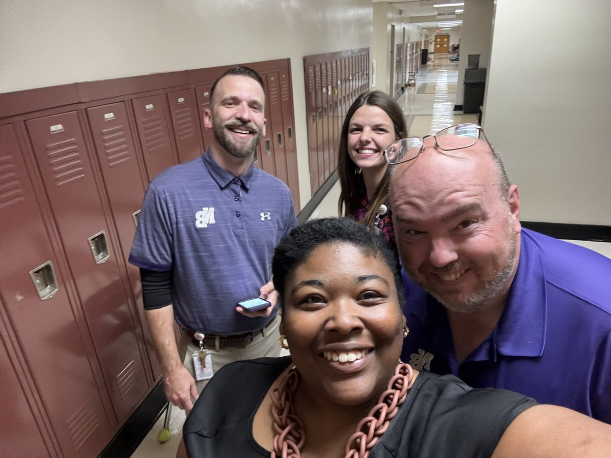 Admin Team getting ready to go on a Learning Walk adventure! <a href="/NBroughtonHS/">Broughton Magnet HS</a>