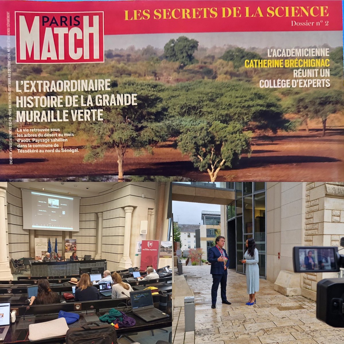 Bravo à <a href="/AssoBalanites/">Institut Balanitès</a> pour ces journées organisées à #Poitiers autour du projet de la Grande Muraille Verte et des enjeux liés à la #Biodiversité dans le monde. 👏 pour l’encart dans <a href="/ParisMatch/">Paris Match</a> Avec l’aide de <a href="/NvelleAquitaine/">Nouvelle-Aquitaine</a> <a href="/al_rousset/">Alain Rousset</a> Copyright <a href="/karine_oriot/">Karine Oriot</a> pour photo ITW