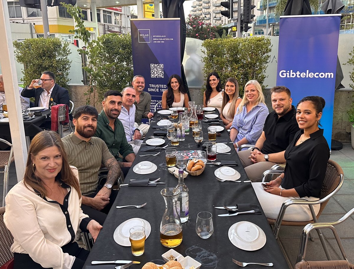 GibtelBusiness's tweet photo. Our team had a fantastic evening at the @GFSBgib Summer Get-Together at Gauchos last night☀️

It’s always a pleasure to support events like these as long-term sponsors of the GFSB. These events bring our local business community together, providing great networking opportunities! https://t.co/DLqBIDMZlt