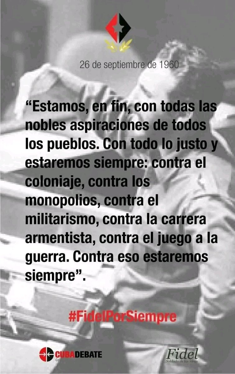 🇨🇺 #Fidel en la ONU hace 64 años

#SongoLaMaya 
#SantiagoDeCuba 
#MujeresEnRevolución 
#DeZurdaTeam