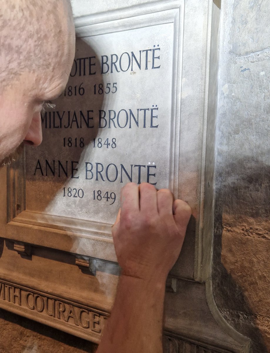 Brontë Parsonage Museum (@bronteparsonage) on Twitter photo Do you notice anything different on the Brontë plaque in Poets' Corner, Westminster Abbey?
The diaereses (dots) above the 'e' in Brontë have now been added!
Read about the mystery of the missing diaereses on our website: bronte.org.uk/whats-on/news
<a href="/TheSharonAgency/">Sharon Wright</a>
<a href="/wabbey/">Westminster Abbey</a> Do you notice anything different on the Brontë plaque in Poets' Corner, Westminster Abbey?
The diaereses (dots) above the 'e' in Brontë have now been added!
Read about the mystery of the missing diaereses on our website: bronte.org.uk/whats-on/news
<a href="/TheSharonAgency/">Sharon Wright</a>
<a href="/wabbey/">Westminster Abbey</a>