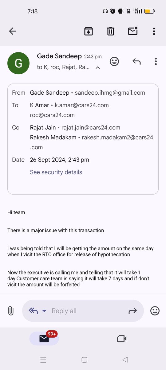 GadeSandeep14's tweet photo. @cars24india ref10435033742 Delivery Documents https://t.co/6OyAV1HqDT